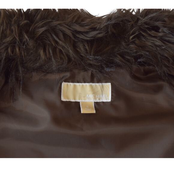 Michael Kors Faux Fur Vest Dark Brown Size Small | Preloved Excellent Condition - Picture 4 of 6